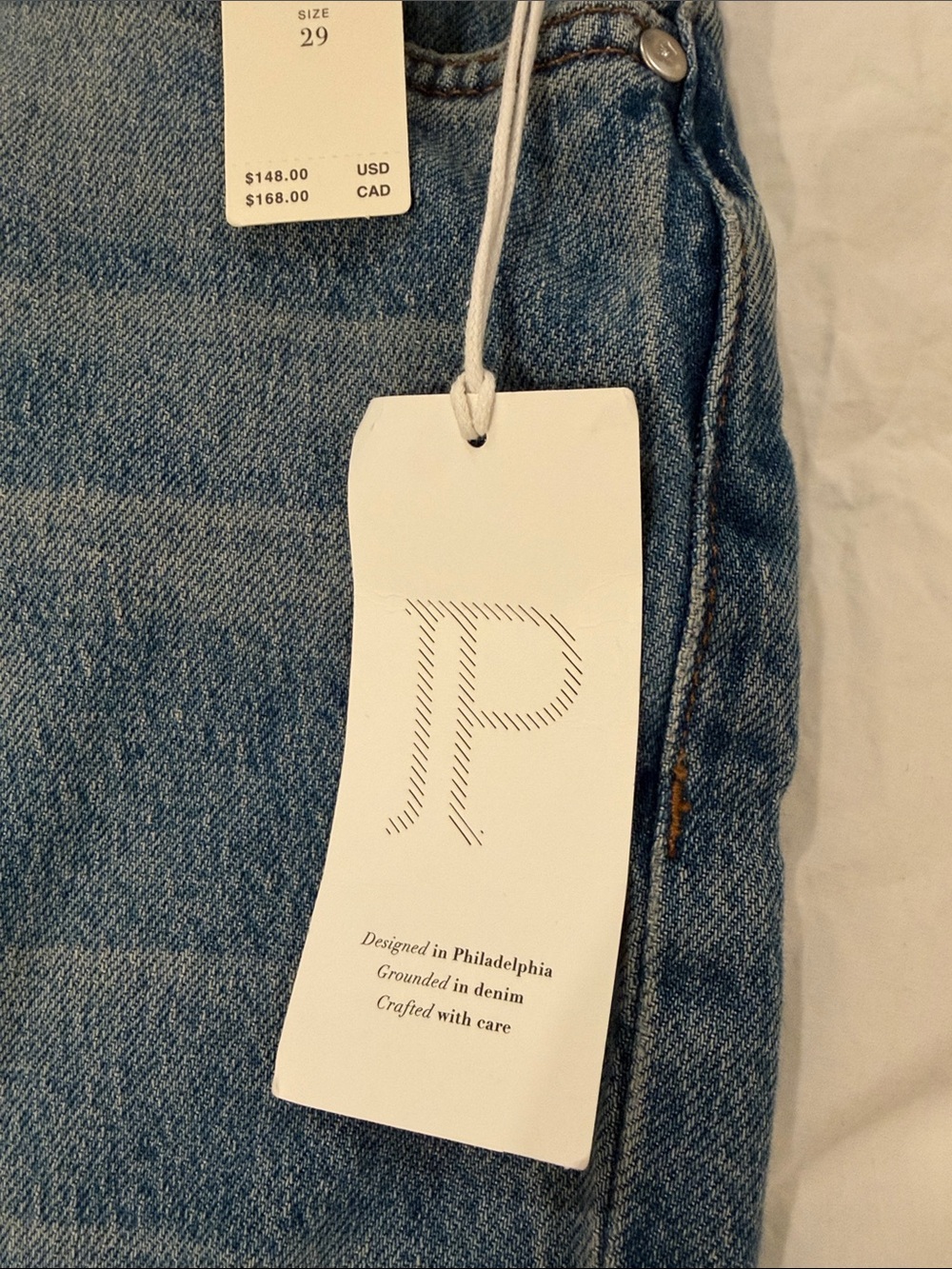 Pilcro Wide-Leg High-Rise Jeans in Medium Blue - Picture 2 of 10